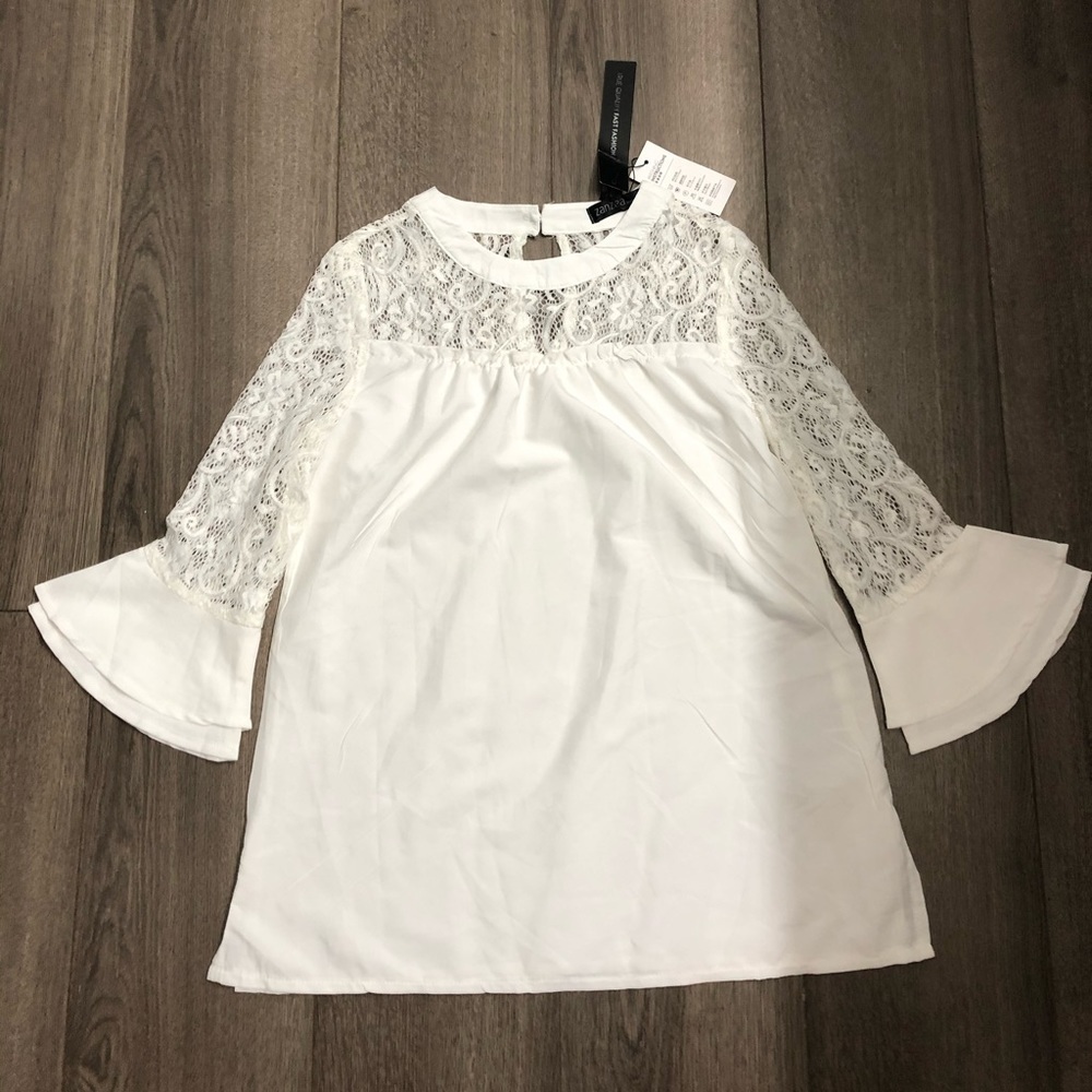 🛍️🎀2 for $10🛍️🛍️Zanzea collection women blouse top white size S